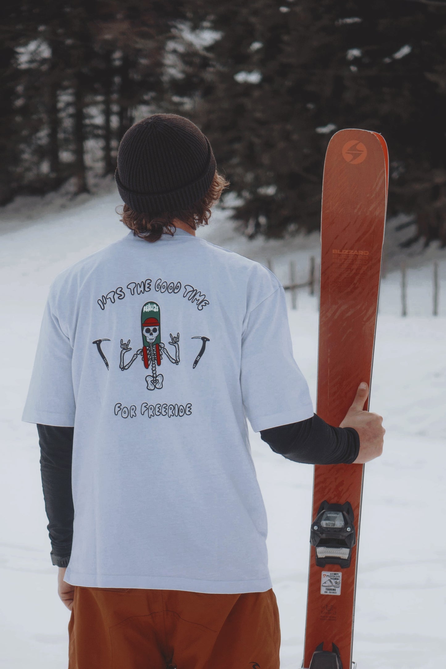 It's the good time for freeride - Tee-shirt éco-responsable oversize unisexe