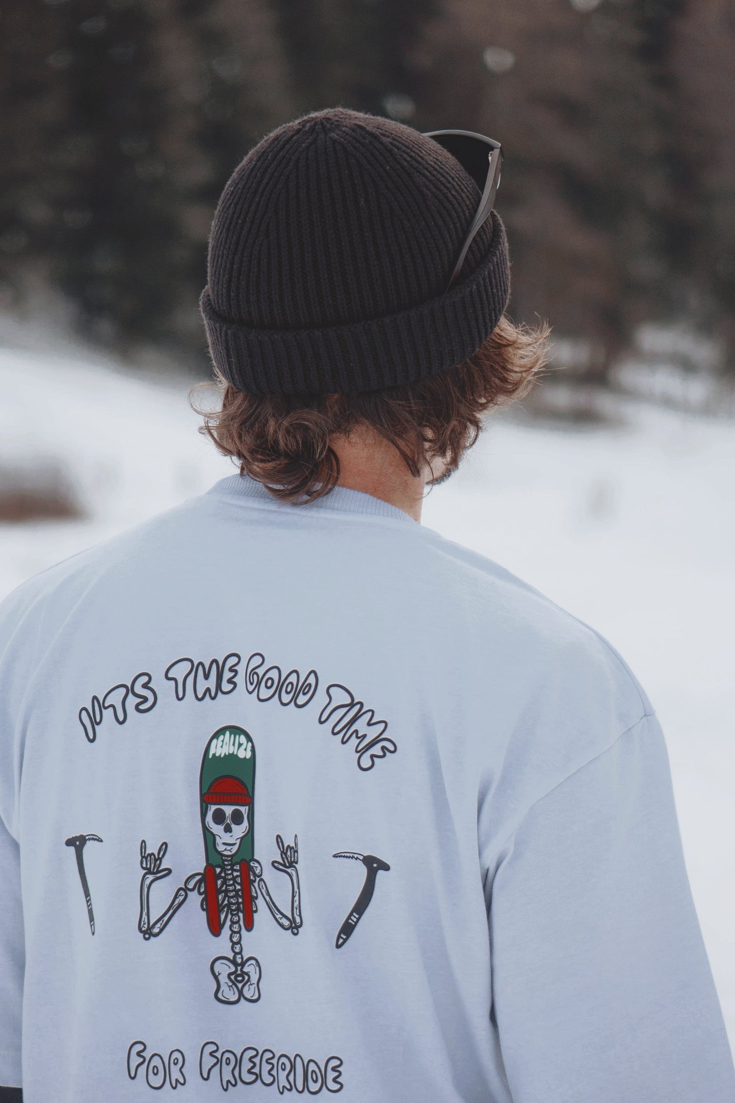 It's the good time for freeride - Tee-shirt éco-responsable oversize unisexe